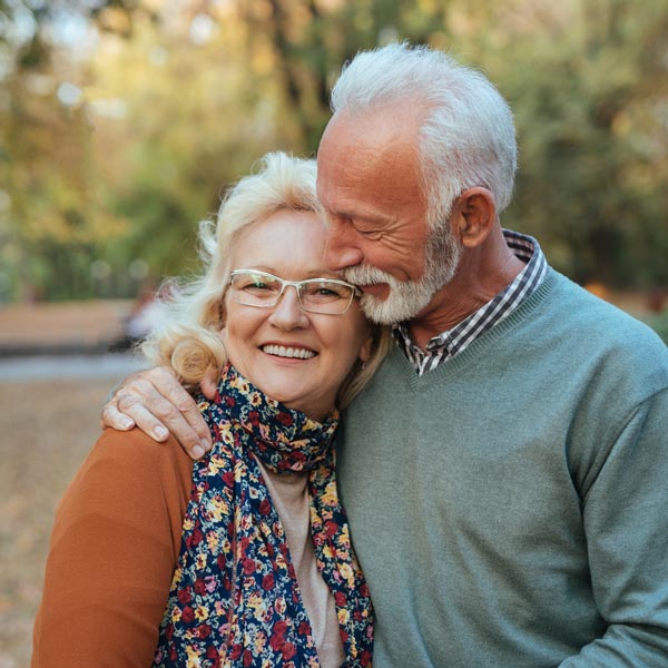 senior couple on walk